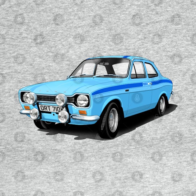 Mk 1 Ford Escort Mexico in blue by candcretro